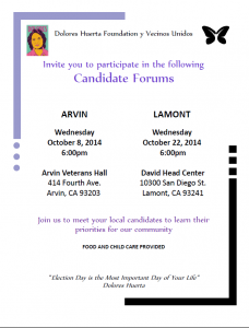 Candidate flyer