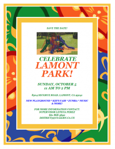 Lamont Park celebration